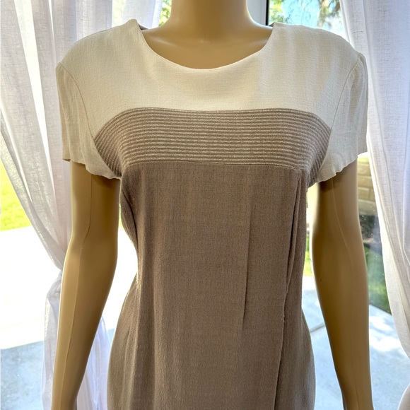 Vintage Betsy’s Things Petite Shift Dress Size 16  Short Sleeve Back Zip - Picture 2 of 9